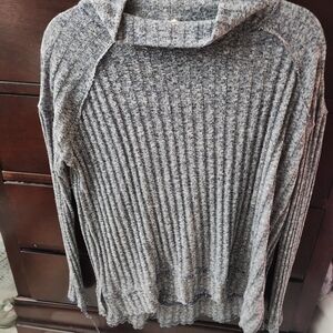 FP Movement by Free People Gray Cowl Neck Sweater